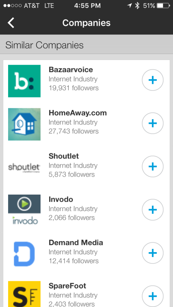 linkedin similar sites